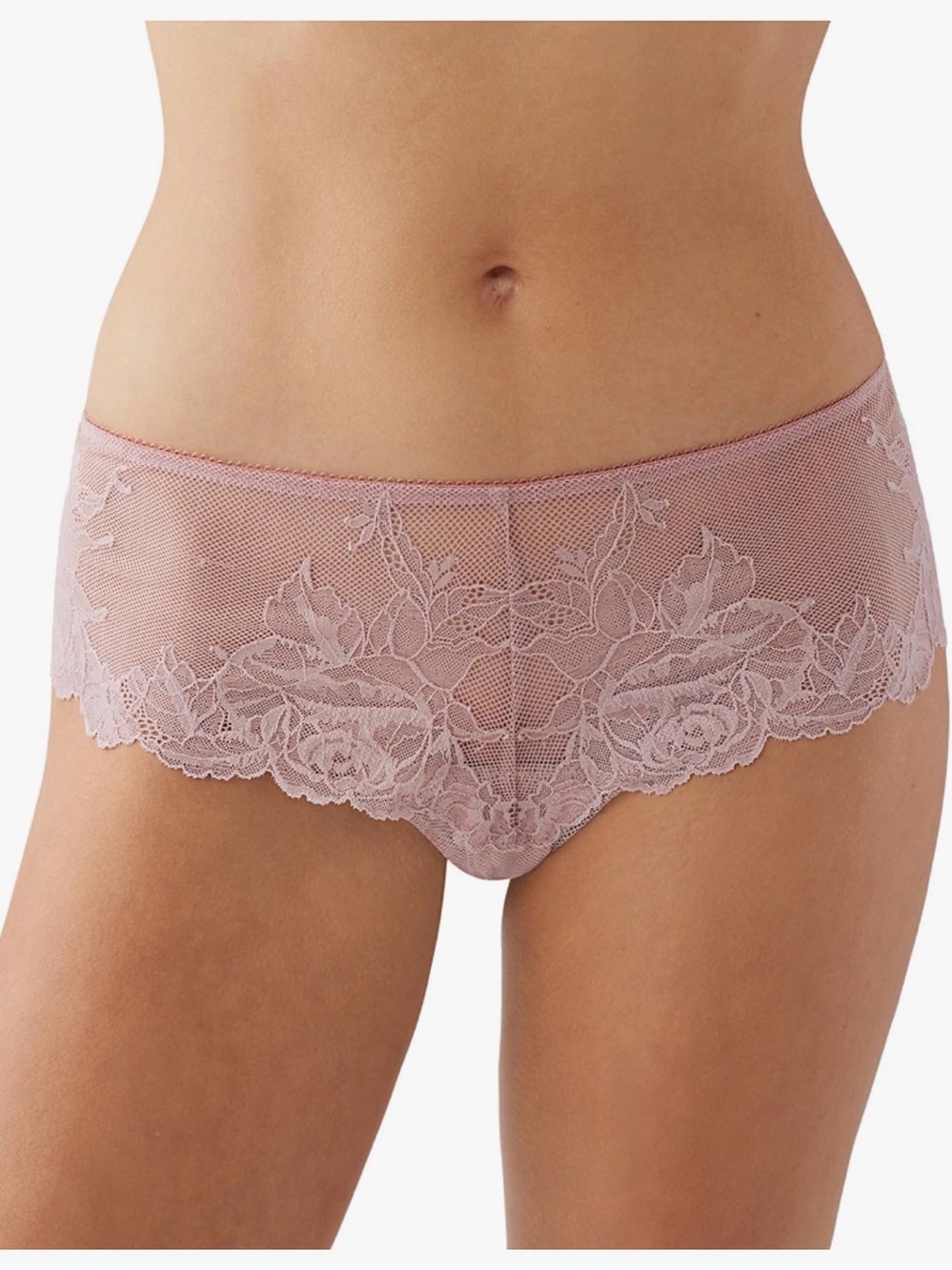 Wacoal Women's Vivid Attraction Mesh Lace Moderate Coverage Tanga Panty Sz L